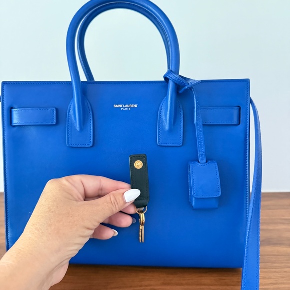 YSL Sac de Jour Nano in Royal Blue - Picture 14 of 16
